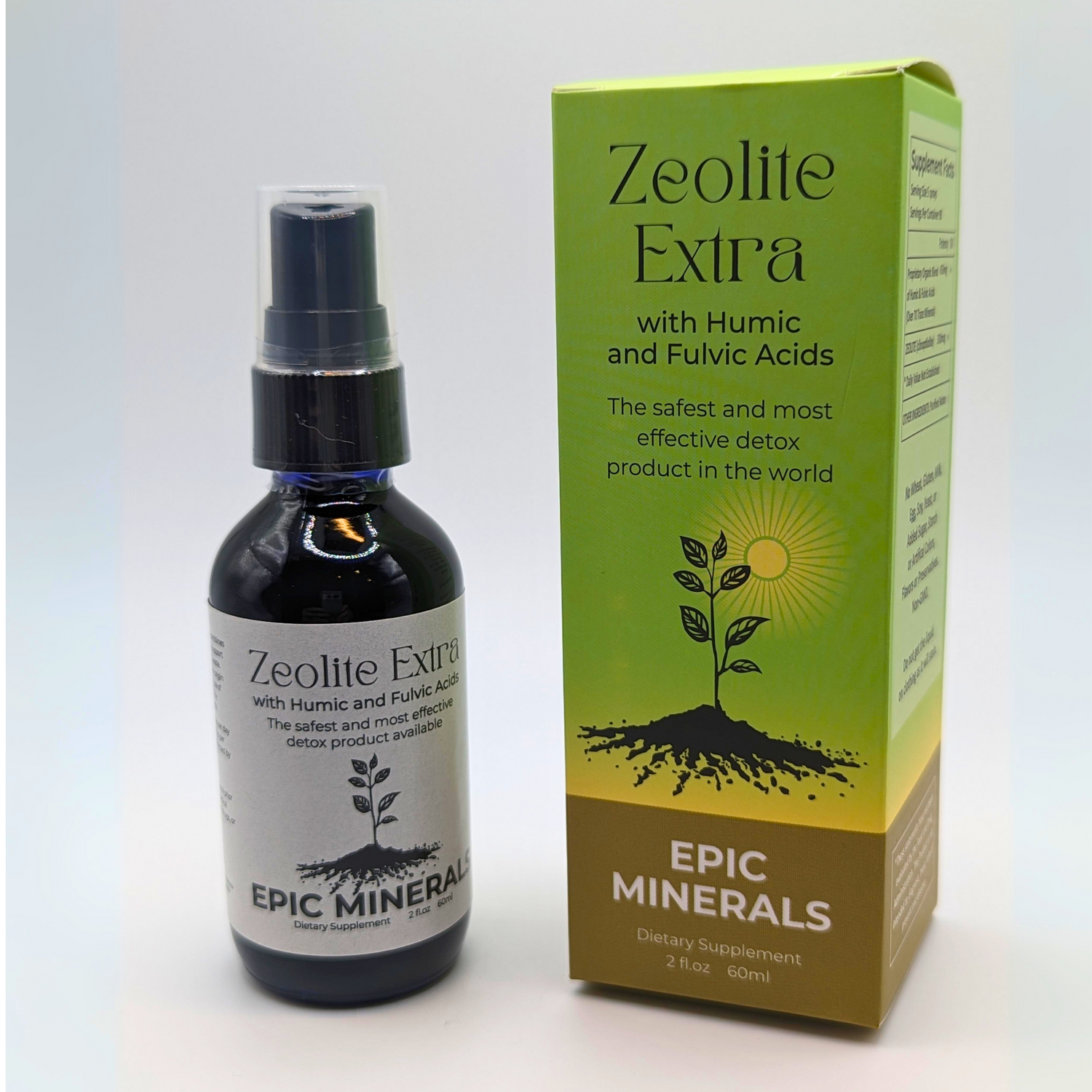 Zeolite Extra with Fulvic & Humic Acids Spray - Epic Minerals