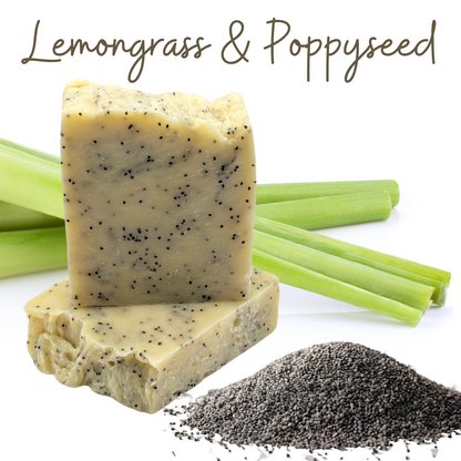 Lemongrass EO & Poppyseed Bar Soap - Epic Minerals